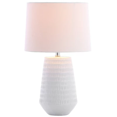 18" Stark Table Lamp White (Includes LED Light Bulb) - Safavieh - Image 3