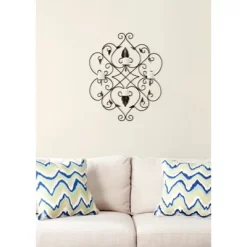 Ivy And Leaf Scroll Votive Wall Décor - Rustic Brown - Safavieh