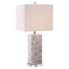 26" Homer Shell Table Lamp Cream (Includes CFL Light Bulb) - Safavieh