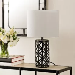 Berny Iron Table Lamp - Black - Safavieh