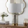 Novah Glass Table Lamp - Silver - Safavieh
