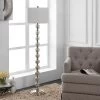 Cace Floor Lamp - Nickel/Ivory - Safavieh