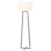 60" Lyell Floor Lamp Nickel (Includes CFL Light Bulb) - Safavieh