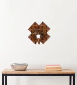 Origami Pillar Wall Décor - Antique Copper - Safavieh